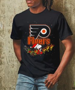 Snoopy Christmas Philadelphia Flyers T Shirt