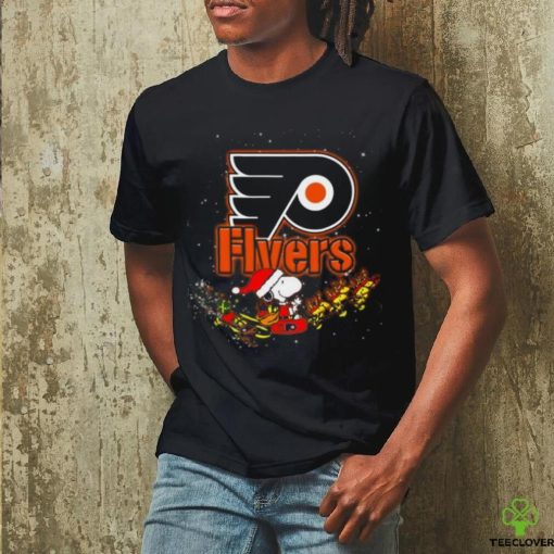 Snoopy Christmas Philadelphia Flyers T Shirt