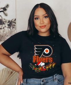 Snoopy Christmas Philadelphia Flyers T Shirt