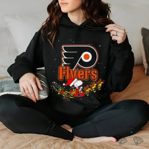 Snoopy Christmas Philadelphia Flyers T Shirt