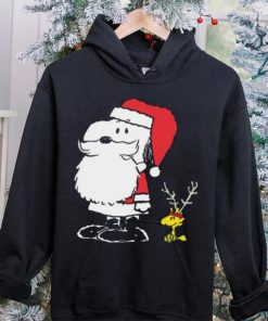 Snoopy Christmas Shirt Holiday Snoopy Woodstock Antlers Santa Claus T Shirt