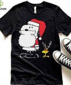 Snoopy Christmas Shirt Holiday Snoopy Woodstock Antlers Santa Claus T Shirt