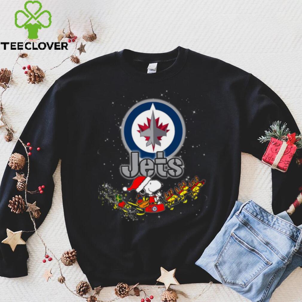 Snoopy Christmas Winnipeg Jets T Shirts Snoopy Christmas Winnipeg Jets T Shirts