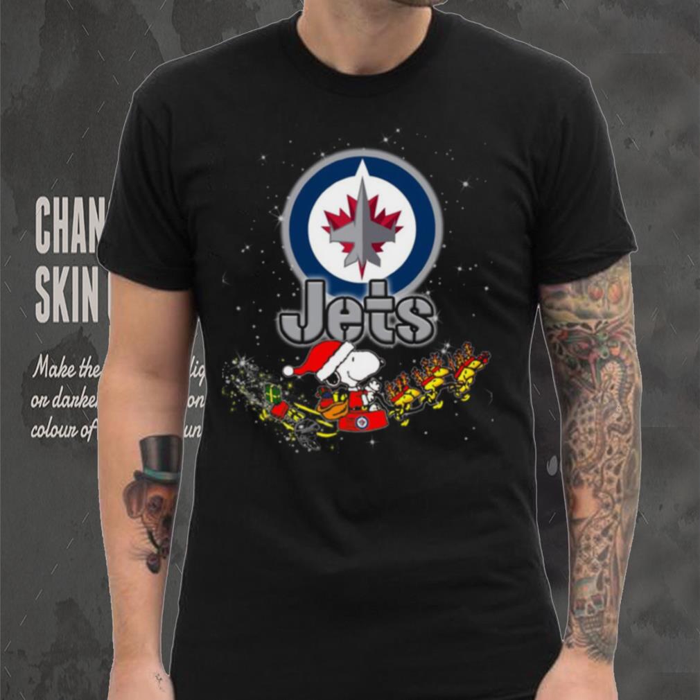 Snoopy Christmas Winnipeg Jets T Shirts Snoopy Christmas Winnipeg Jets T Shirts