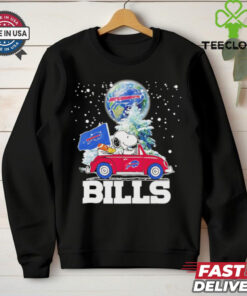 Snoopy Christmas driving car Let’s go Buffalo Bills shirt