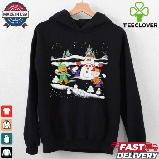 Snoopy Christmas snowman shirt