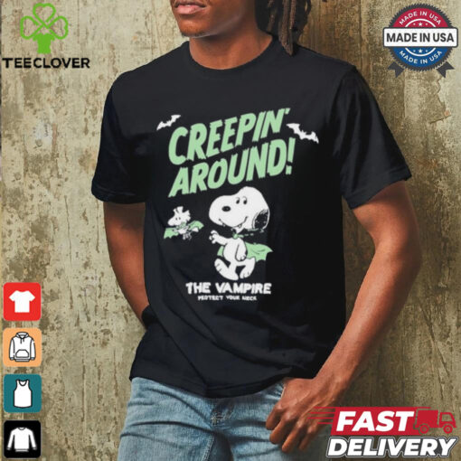 Snoopy Creepin Around Creature Of The Night The Vampire Shirt