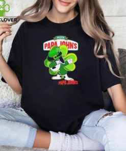 Snoopy Dabbing Papa John’s Pizza logo St Patrick’s Day 2024 shirt