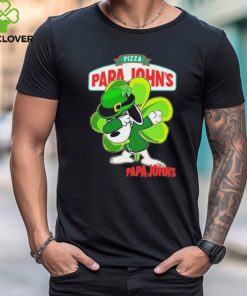 Snoopy Dabbing Papa John’s Pizza logo St Patrick’s Day 2024 hoodie, sweater, longsleeve, shirt v-neck, t-shirt