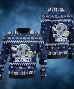 Snoopy Dallas NFL Football Ugly Christmas Sweater Gifts For Cowboys Fans