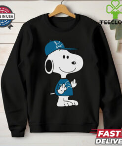 Snoopy Detroit Lions player cartoon shirt