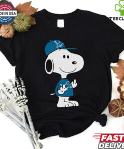 Snoopy Detroit Lions player cartoon shirt