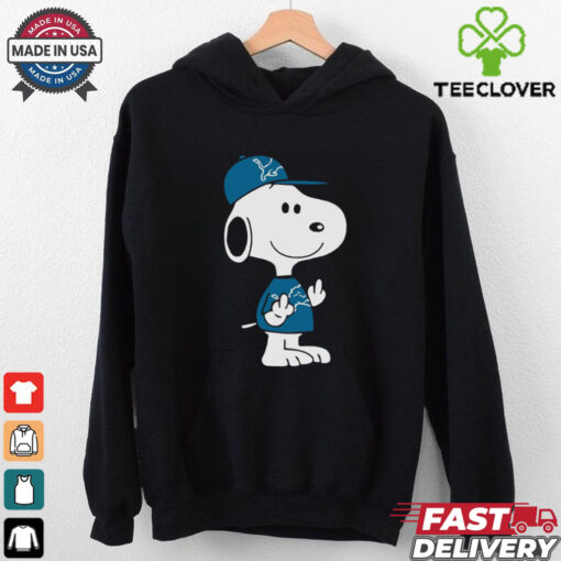 Snoopy Detroit Lions player cartoon shirt
