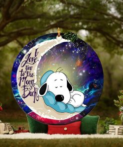 Snoopy Dog Sleep Love You To The Moon And Back Galaxy Custom Name 2023 Xmas Gifts Christmas Tree Decorations Ornament