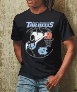 Snoopy Dunk North Carolina Tar Heels Basketball Shirt