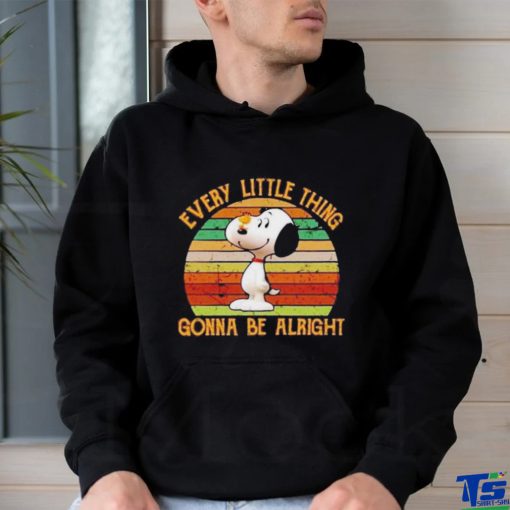 Snoopy Every Little Thing Gonna Be Alright Vintage Shirt