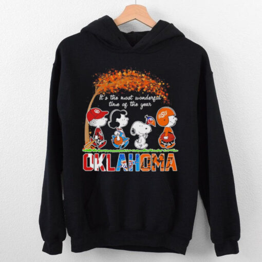 Snoopy Fall Oklahoma sports the most wonderful of the year Halloween hoodie, sweater, longsleeve, shirt v-neck, t-shirt