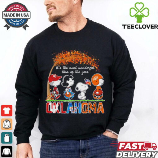 Snoopy Fall Oklahoma sports the most wonderful of the year Halloween hoodie, sweater, longsleeve, shirt v-neck, t-shirt