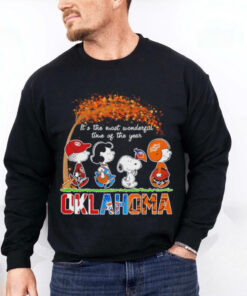 Snoopy Fall Oklahoma sports the most wonderful of the year Halloween hoodie, sweater, longsleeve, shirt v-neck, t-shirt