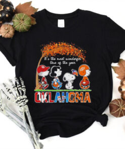 Snoopy Fall Oklahoma sports the most wonderful of the year Halloween hoodie, sweater, longsleeve, shirt v-neck, t-shirt