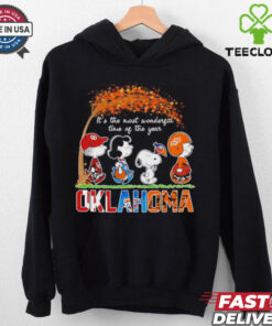 Snoopy Fall Oklahoma sports the most wonderful of the year Halloween hoodie, sweater, longsleeve, shirt v-neck, t-shirt