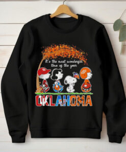 Snoopy Fall Oklahoma sports the most wonderful of the year Halloween hoodie, sweater, longsleeve, shirt v-neck, t-shirt