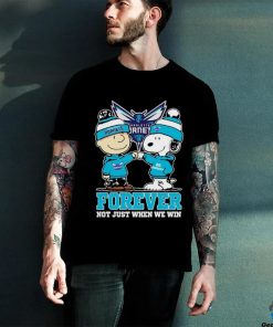 Snoopy Fist Bump Charlie Brown Charlotte Hornets Forever Not Just When We Win Shirt