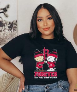 Snoopy Fist Bump Charlie Brown Houston Rockets Forever Not Just When We Win Shirt