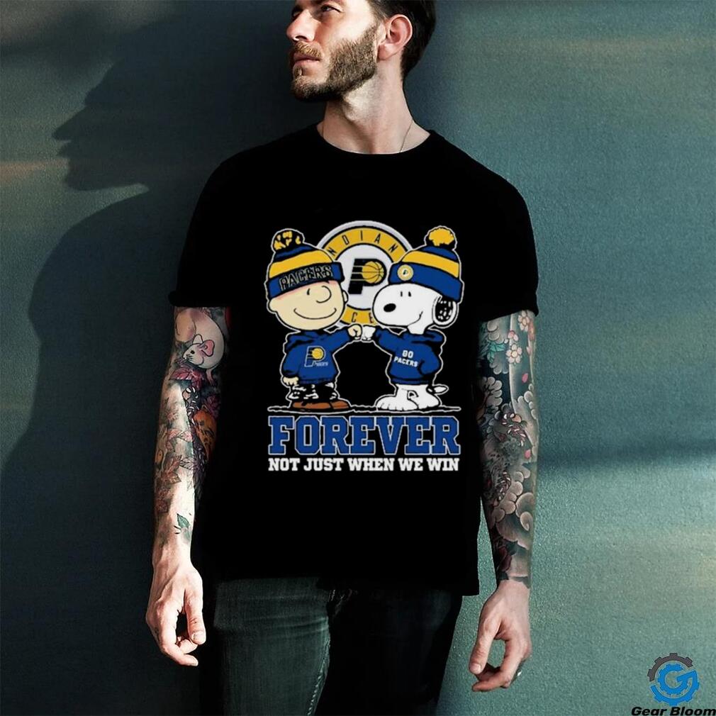 Snoopy Fist Bump Charlie Brown Indiana Pacers Forever Not Just When We Win Shirt Snoopy Fist Bump Charlie Brown Indiana Pacers Forever Not Just When We Win Shirt