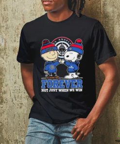 Snoopy Fist Bump Charlie Brown LA Clippers Forever Not Just When We Win Shirt