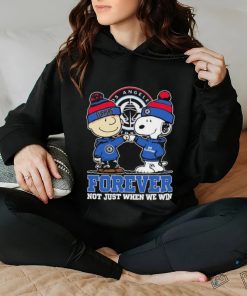 Snoopy Fist Bump Charlie Brown LA Clippers Forever Not Just When We Win Shirt