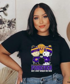 Snoopy Fist Bump Charlie Brown Los Angeles Lakers Forever Not Just When We Win Shirt