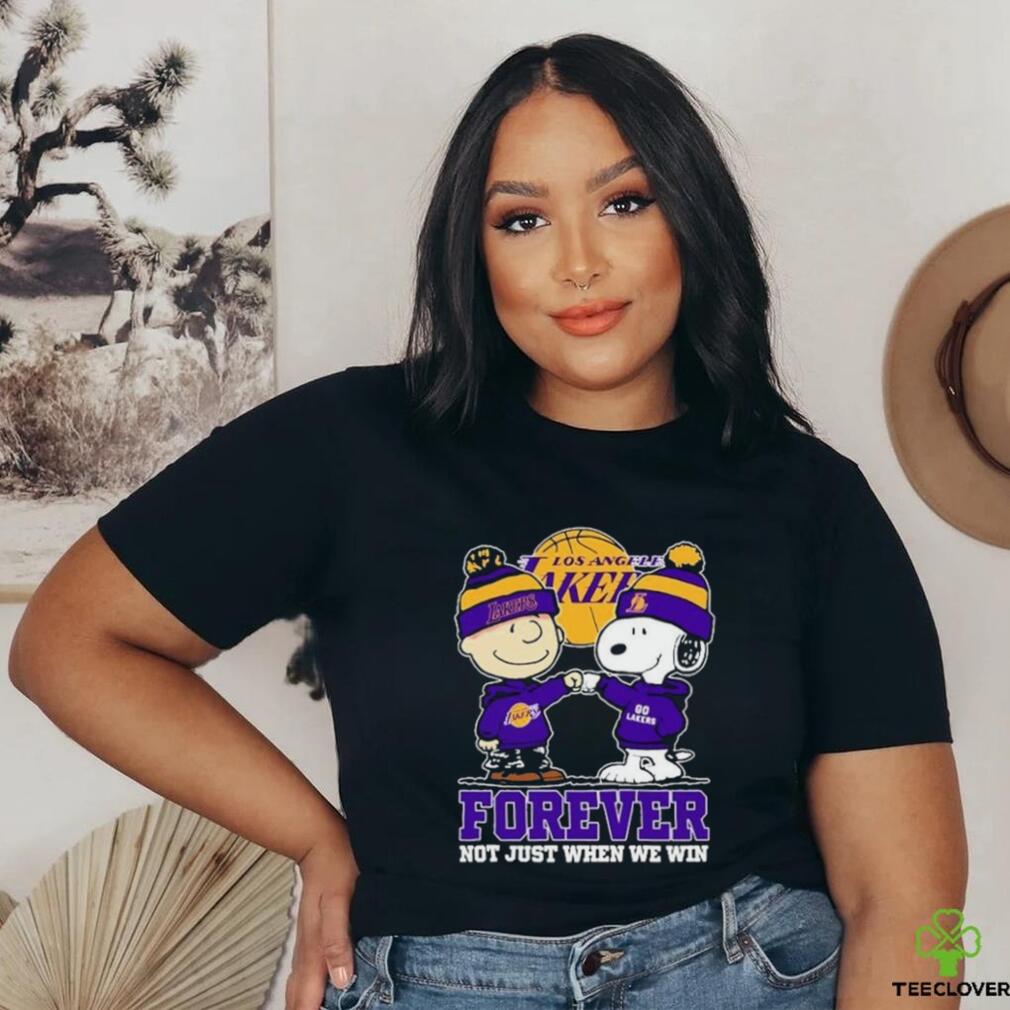 Snoopy Fist Bump Charlie Brown Los Angeles Lakers Forever Not Just When We Win Shirt Snoopy Fist Bump Charlie Brown Los Angeles Lakers Forever Not Just When We Win Shirt