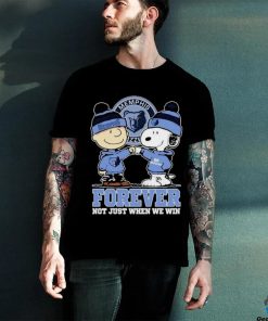 Snoopy Fist Bump Charlie Brown Memphis Grizzlies Forever Not Just When We Win Shirt