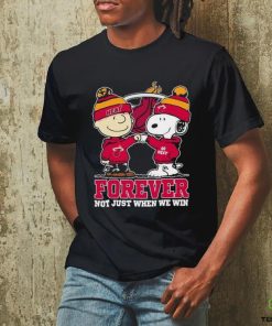 Snoopy Fist Bump Charlie Brown Miami Heat Forever Not Just When We Win Shirt