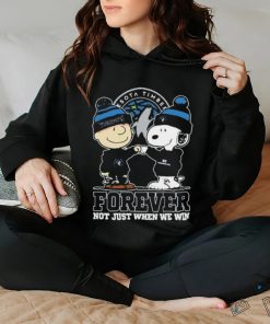 Snoopy Fist Bump Charlie Brown Minnesota Timberwolves Forever Not Just When We Win Shirt