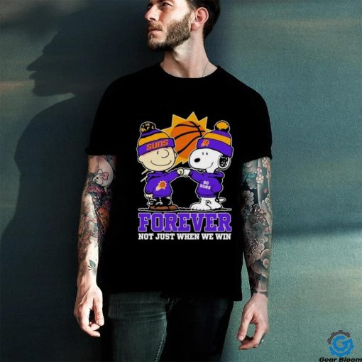 Snoopy Fist Bump Charlie Brown Phoenix Suns Forever Not Just When We Win Shirt