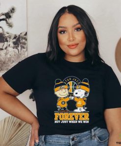 Snoopy Fist Bump Charlie Brown Utah Jazz Forever Not Just When We Win Shirt