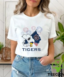 Snoopy Football Happy 4th Of July Auburn Tigers Shirt