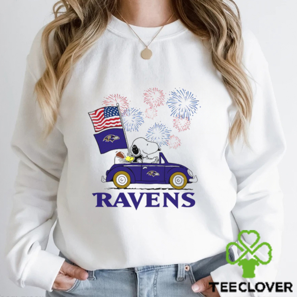Snoopy Football Happy 4th Of July Baltimore Ravens Shirt Snoopy Football Happy 4th Of July Baltimore Ravens Shirt
