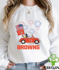 Snoopy Football Happy 4th Of July Cleveland Browns Shirt