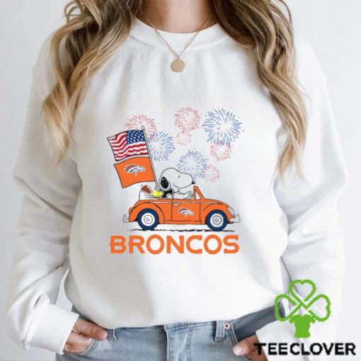 Snoopy Football Happy 4th Of July Denver Broncos Shirt