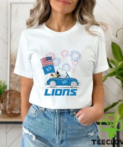 Snoopy Football Happy 4th Of July Detroit Lions Shirt