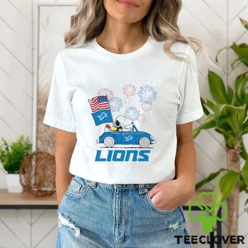 Snoopy Football Happy 4th Of July Detroit Lions Shirt