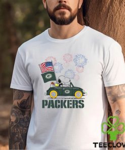 Snoopy Football Happy 4th Of July Green Bay Packers Shirt