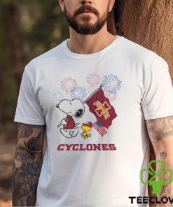 Snoopy Football Happy 4th Of July Iowa State Cyclones Shirt