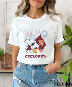 Snoopy Football Happy 4th Of July Iowa State Cyclones Shirt