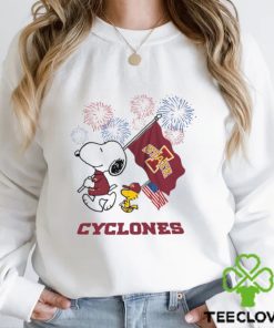 Snoopy Football Happy 4th Of July Iowa State Cyclones Shirt