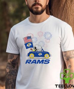 Snoopy Football Happy 4th Of July Los Angeles Rams Shirt