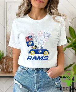 Snoopy Football Happy 4th Of July Los Angeles Rams Shirt 1 Snoopy Football Happy 4th Of July Los Angeles Rams Shirt